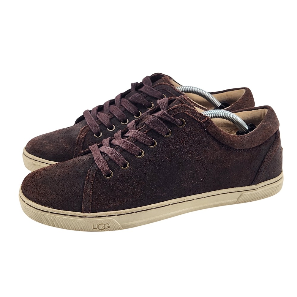 UGG Tomi Mens 9 Brown Suede Low Top Sneakers Casual Comfort Shoes
